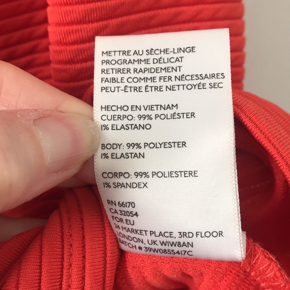 UO Cooperative>spicy orange ribbed skater skirt. PRICE FIRM - Picture 11 of 12